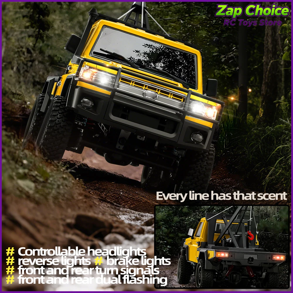 รถบรรทุกปีนป่ายหิน Mangniu MN82T LC79 ขนาด 1/12 พร้อมมอเตอร์ 280 ขับเคลื่อน 4 ล้อ บังคับวิทยุ 2.4G ของเล่นรถบังคับสำหรับเด็กผู้ชาย ของขวัญคริสต์มาส