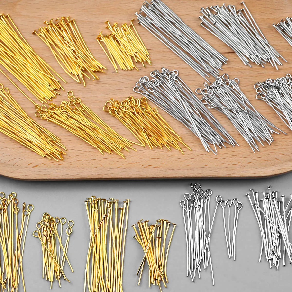Kit de fabrication de bijoux DIY fait main multi-tailles en alliage 9/T-Pins/fermoirs mousquetons pour colliers, bracelets, maillons et autres accessoires