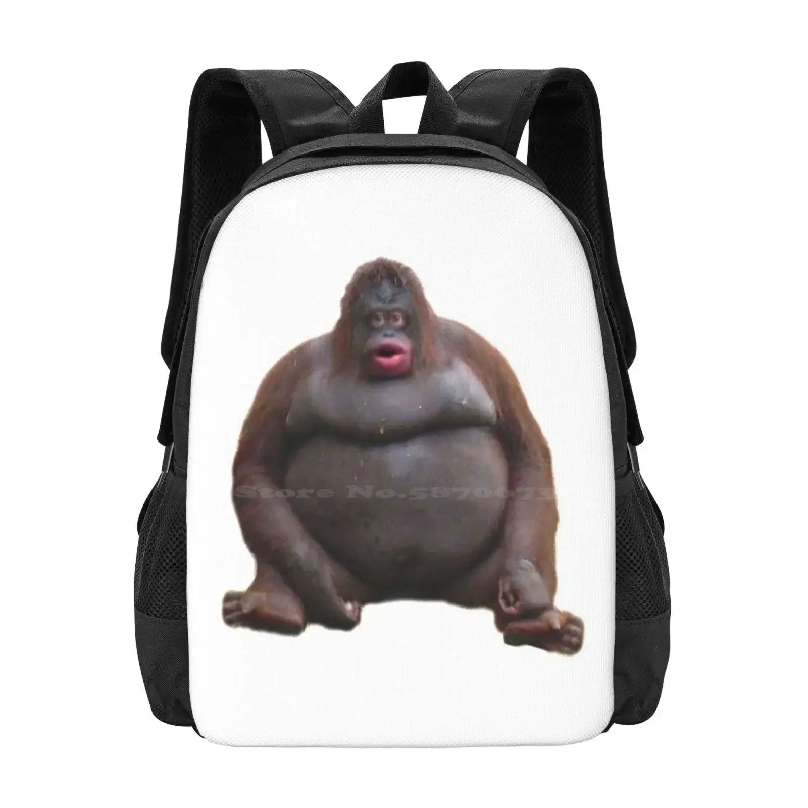 

Рюкзак Le Monke / Uh Oh Stinky с 3d принтом, студенческая сумка 4chan Le Monke Meme Uh Oh Stinky