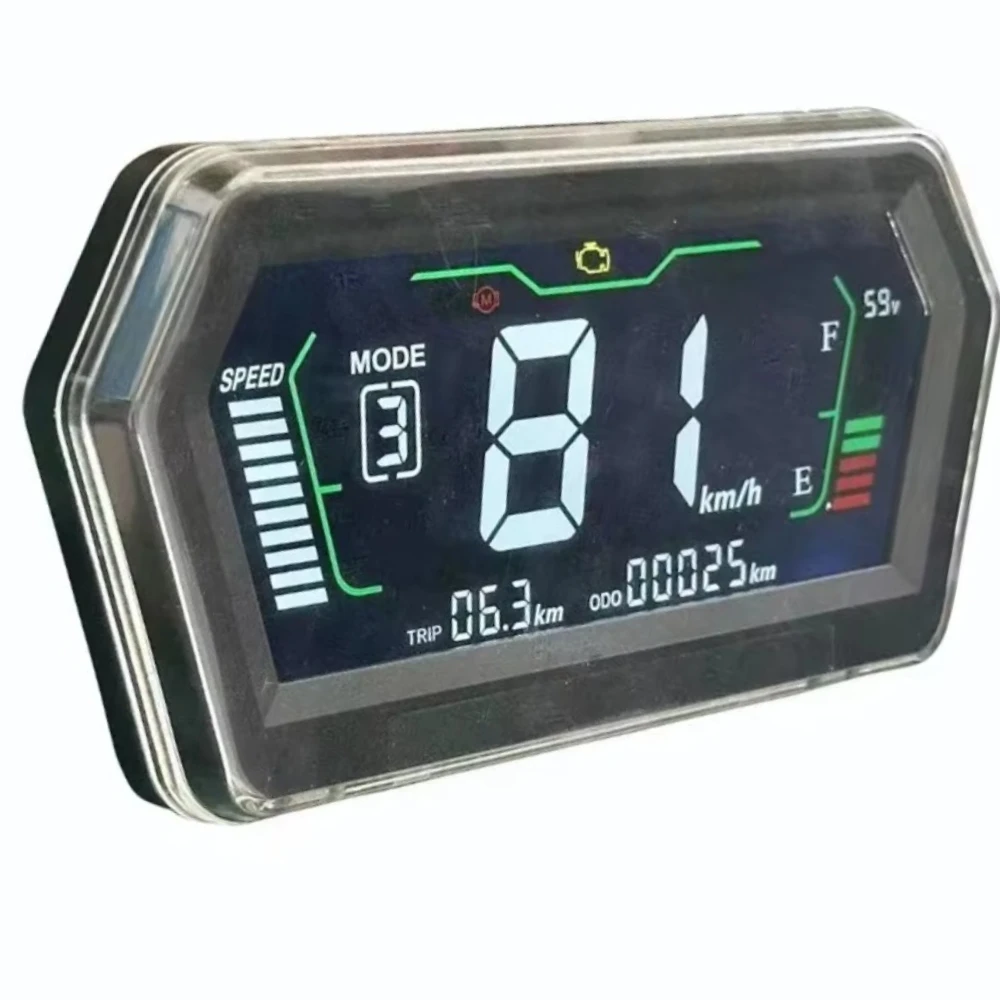 72V‑96V LCD Adjustable Speedometer CAN One‑Line Communication For E‑Scooter E‑Motorcycle Controller Repair Spare Parts