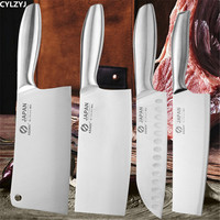 Stainless Steel Japanese Chef Knives Set Meat Fish Vegetables Chopping Cleaver Santoku Butcher Knife Chinese Kitchen Knife Tools