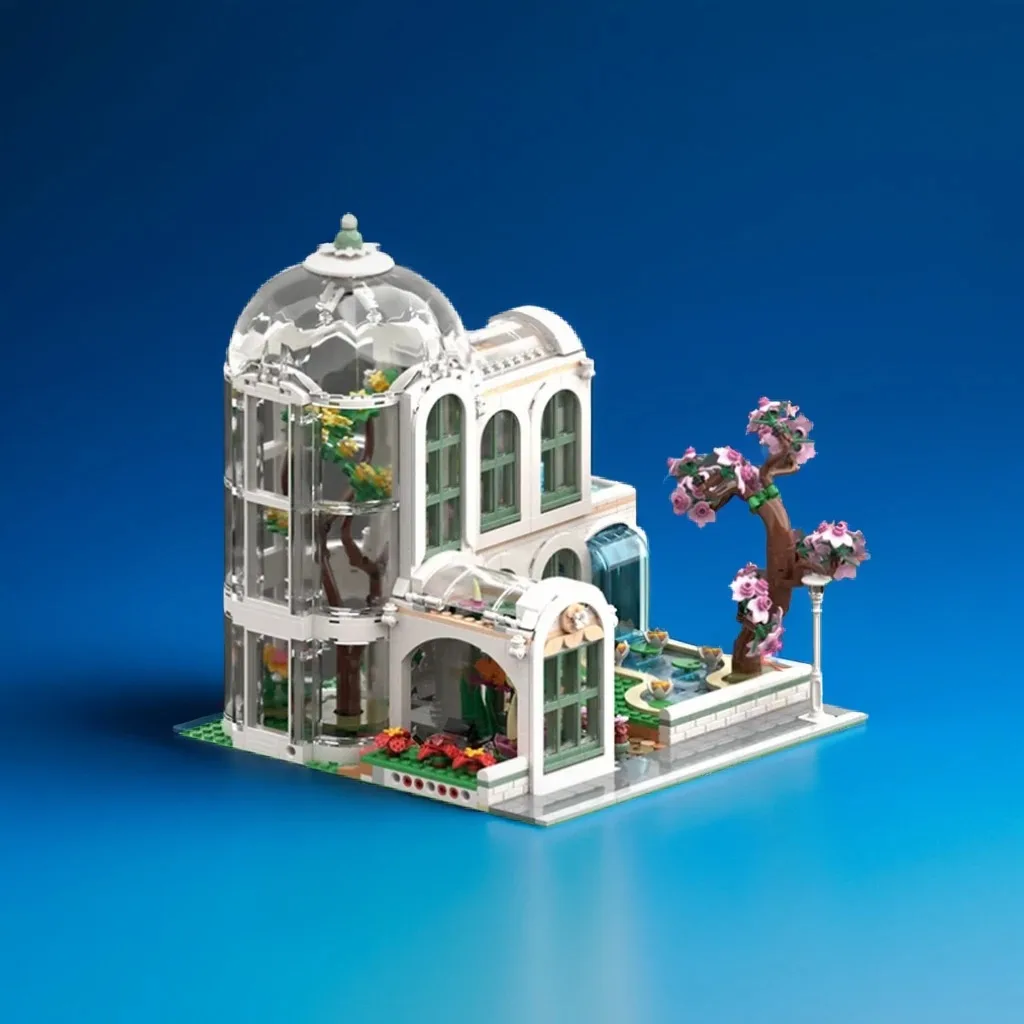 1726pcs MOC Modular Botanical Garden Modular Buildings Model Building Blocks Idea Collection Education Creative Display Art