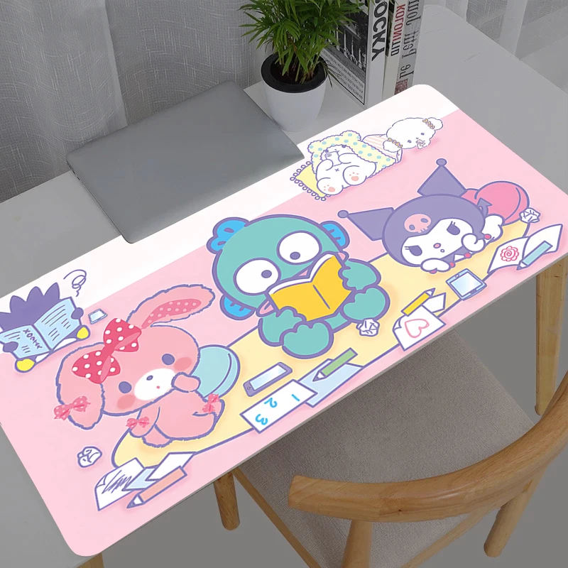 

Mouse Pad Anime Sanrio Durable New Hangyodon Gaming Accessories Large Carpet Gamer PC Computer Keyboard Desk Mat Mausepad
