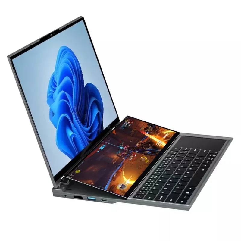 Dual-screen high-end light and thin portable college student game book portable office business laptop
