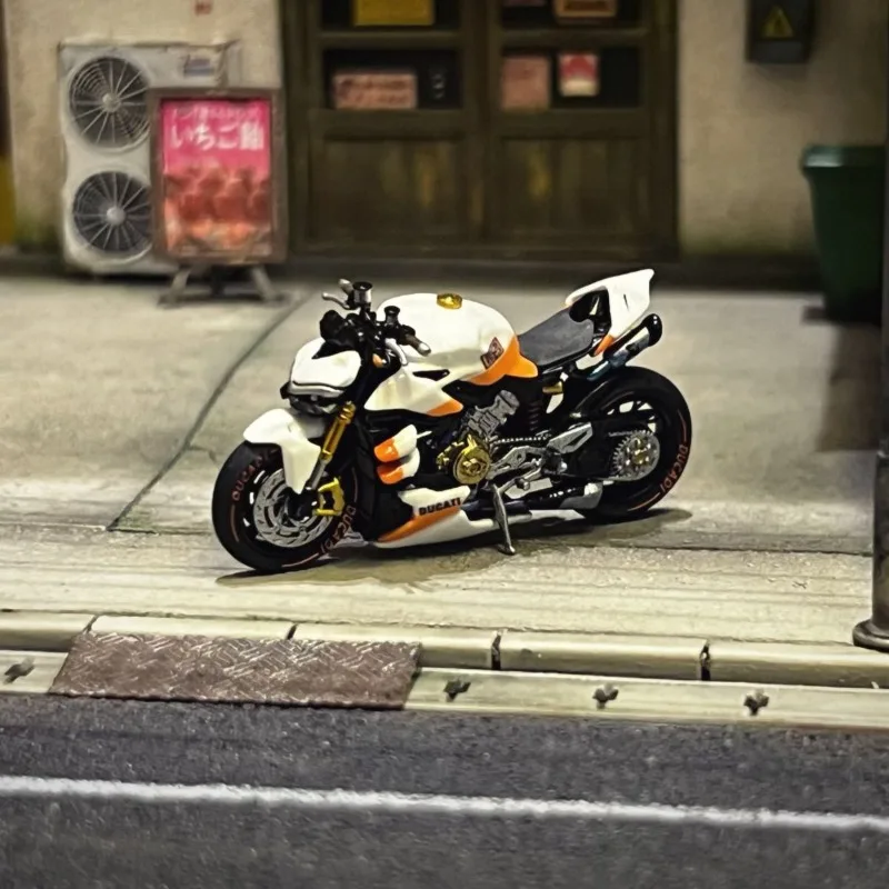 1:64 1/64 motorcycle model 3d printed ducati streetfighter v4 sand table model figure （unassembled blank model kit）