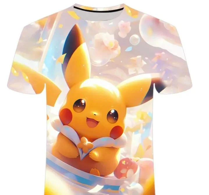 

Pokémon-themed T-shirt, New Summer Style, Loose and Slimming, Versatile Casual Top
