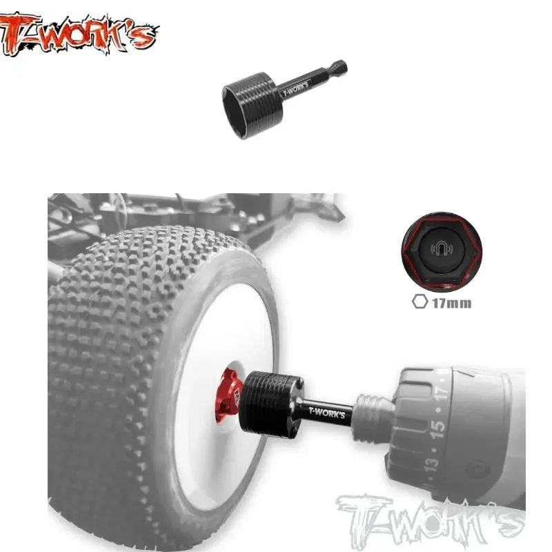 Original T works TT-087-17 17mm Alum. Magnetic Nut Driver Attachment Rc Tools and Accessories