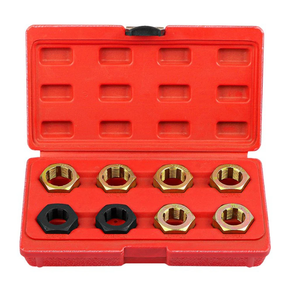 Rethreading Axle Spindle Rethreading Tool Set Metric Thread Chaser Set Case Metric Storage Thread Chaser Repair