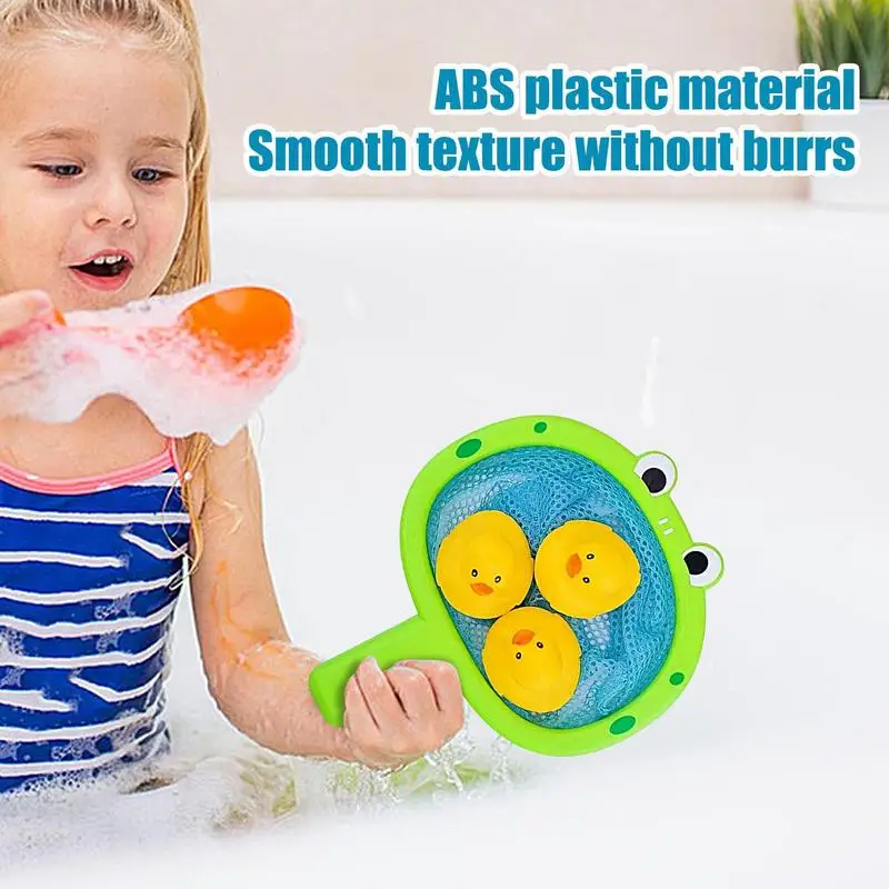 

Bath Fishing Toy Cartoon Crab Duck Fishing Bath Toy With Fishing Net Bathtub Toy Interactive Kids Water Toys Fishing Game For