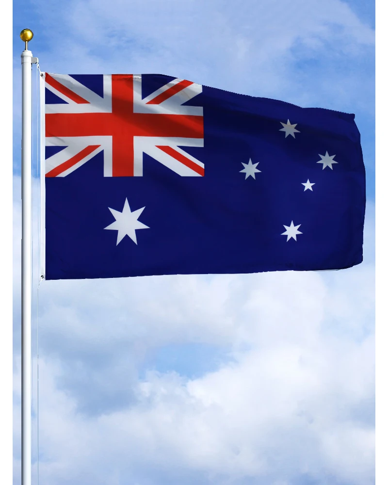 60×90 90x150 120×180CM Australia Australian Emblem Flag Polyester Printed Banner Tapestry For Decor