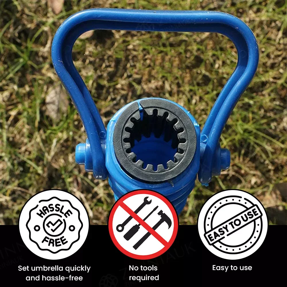1Pc Adjustable Beach Umbrella Sand Ground Anchor Spike Umbrella Stretch Stand Holder For Fishing Pole Sun Beach Garden Patio
