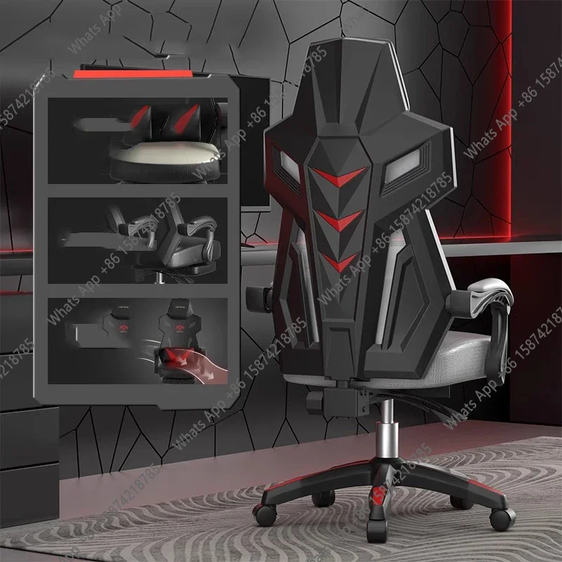 Sillas de Oficina Ergonómicas X LZ con Soporte Lumbar, Diseño para Juegos, Reclinables y Giratorias, Muebles de Oficina