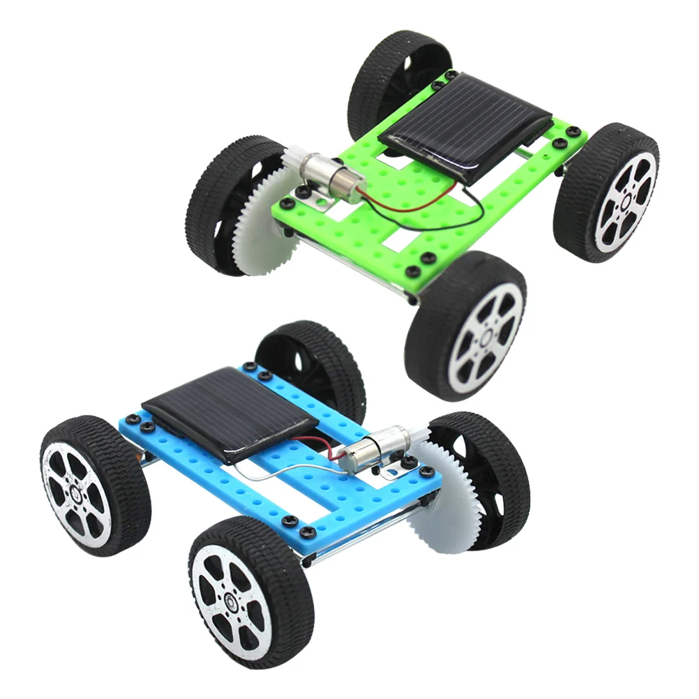 2pcs Educational Solar Car Model Kit Diy Science Experiment Toy Educational Solar Powered Car Model Making Kit Solar Powered Car