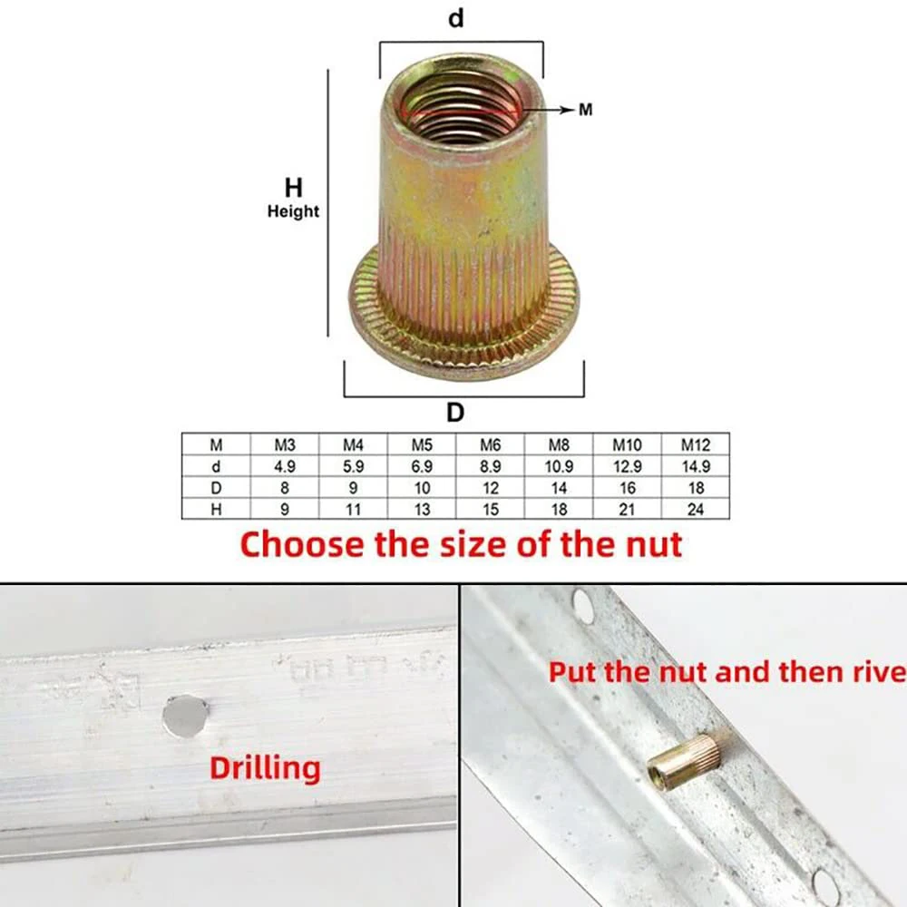 اليد جوزة برْشام أداة رئيس دليل المبرشم الكهربائية التثبيت محول تركيب بسيط ل M3 M4 M5
