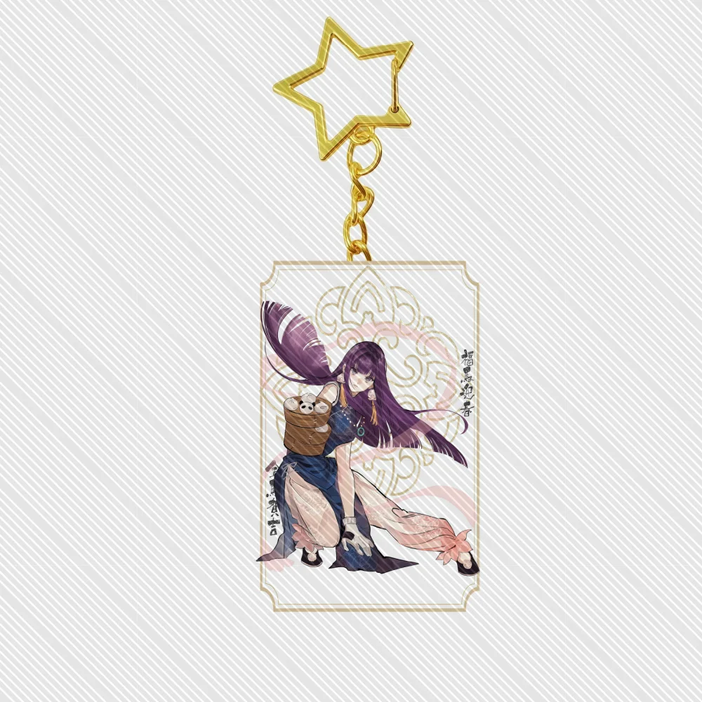 6CM Anime Frieren: Beyond Journey's End Acrylic Keychain Stand Model Ornament Accessories Goods Christmas Gifts