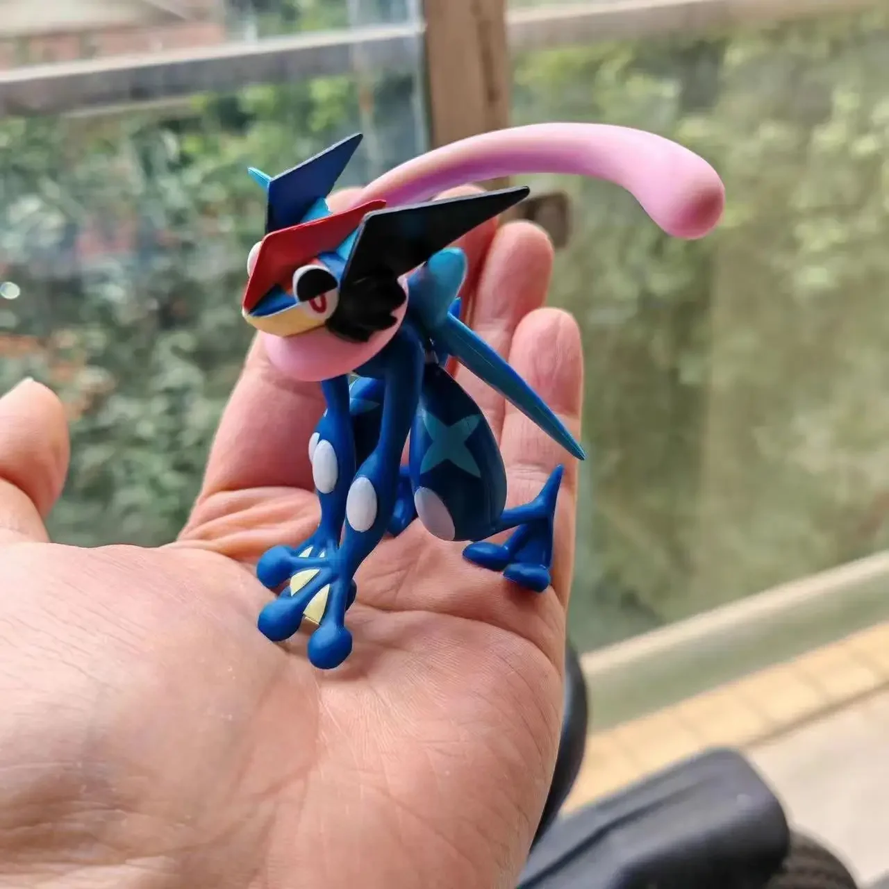 MINISO Pokemon Anime rysunek Greninja Transformer Ball zabawka czarodziej fajne Morphing modele zabawki prezenty urodzinowe dla dzieci