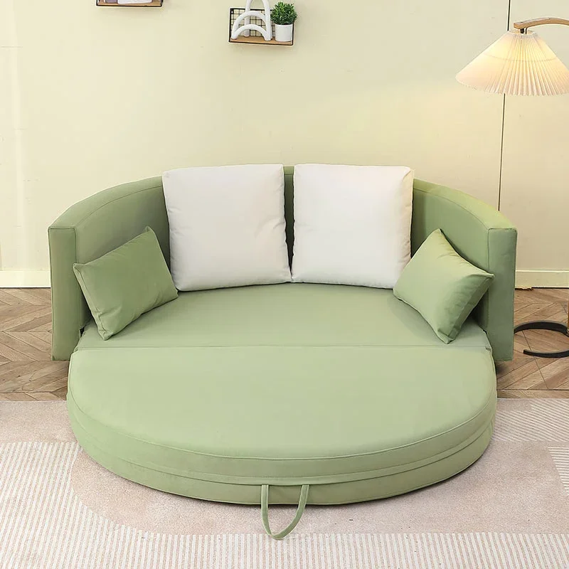 Luxury Fabric Minimalist Sofas Designer Modern Nordic Foldable Lounges Lazy Sofas Bed Daybed Schlafsofa Furniture Living Room