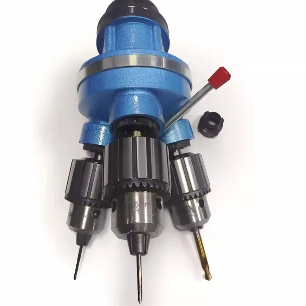 Desktop Drilling machine Multi-head bench multi-tool quick manual rotation three-head drilling chamfering tapping