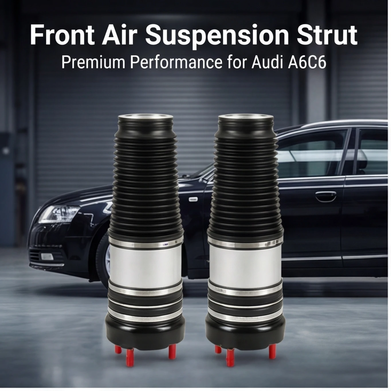 

Комплект из 2 передних пневматических амортизаторов для Audi A6 S6 quattro Allroad Avant C6 4F 2005- (4F0616039AA, 4F0616040AA)