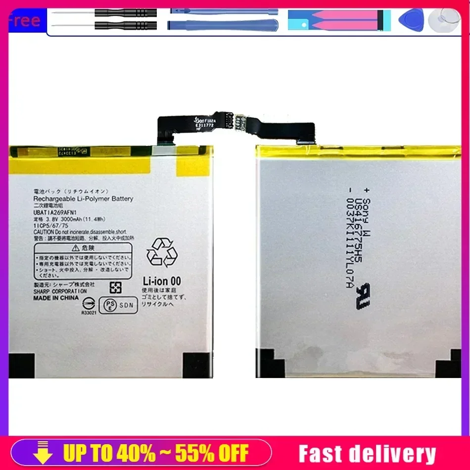 Large Capacity Mobile Phone Batteries 3000mAh For Sharp Aquos Zeta SH-04H Xx3 SHV34 506SH AQUOS P1 P1X Smartphone Battery