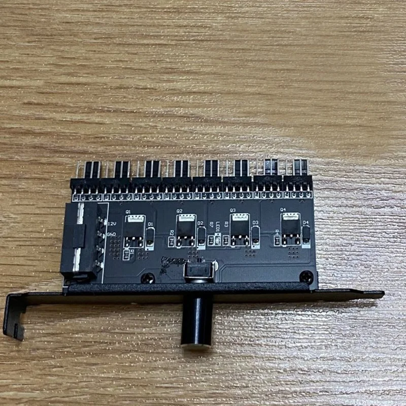 선풍기 거버너 4D 전원 공급 장치, 범용 4 핀 3 핀 1-8 웨이 속도 컨트롤러 어댑터, 냉각 선풍기 허브 PC 케이스, 12V
