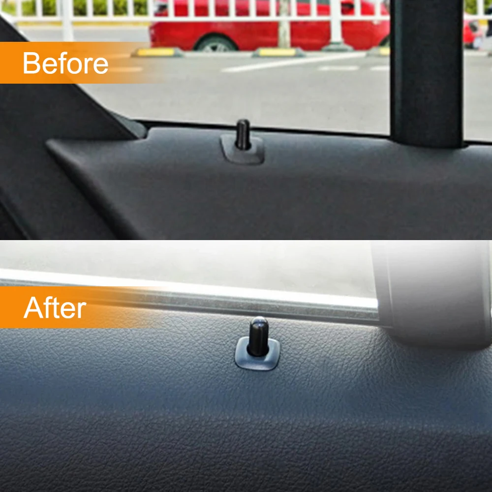 ABS+PC Car Door Latch Pin Door Screw Knob Cap Cover Trim For BMW F10 F02 F07 E70 E84 E90 F35 F18 F07 E70 E89 X5 X3 X1 330i 325i