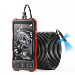 5 Inch Screen Industrial Endoscope Camera HD1080P Single Dual Triple Lens Pipe Inspection USB Borescope Waterproof LEDs Rigid