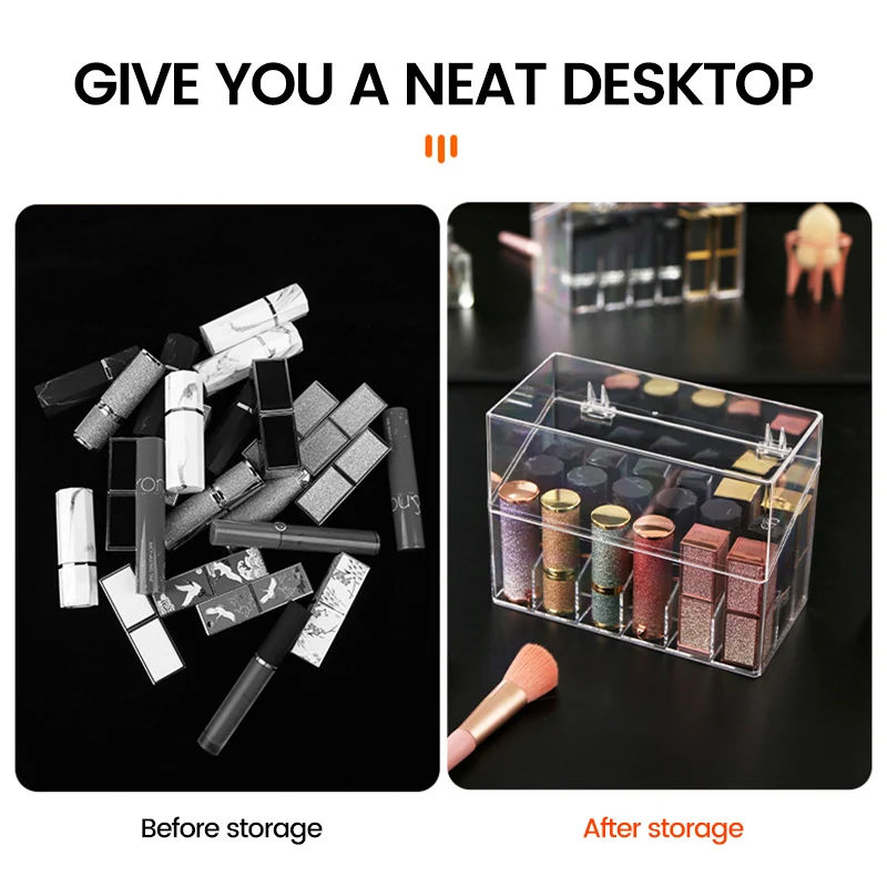 18 ثقوب الأسنان ربط التعادل حالة الاكريليك الأسنان ربطة عنق حامل مكان شفاف صندوق تخزين المنظم لوازم طب الأسنان #5