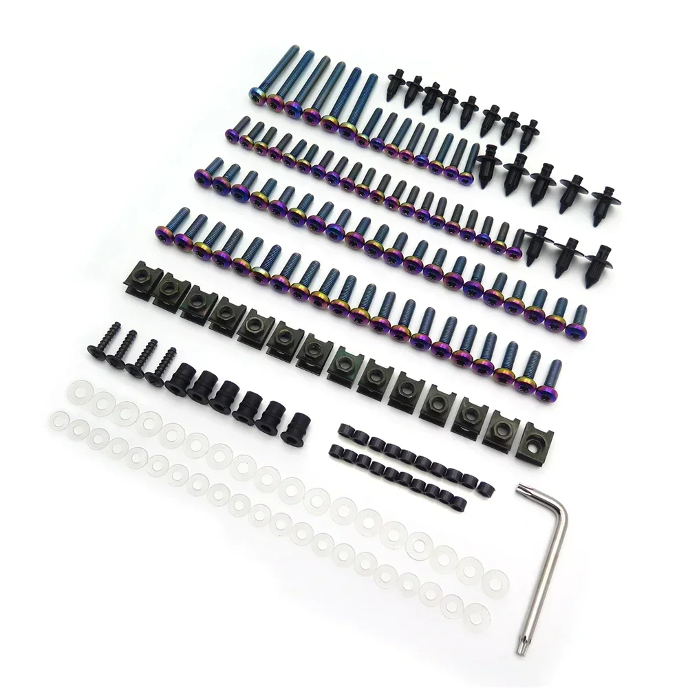 

Complete Fairing Bolt Stainless Steel Washers Screws Nuts For Japanese Sportbike Honda Yamaha Suzuki Kawasaki KTM