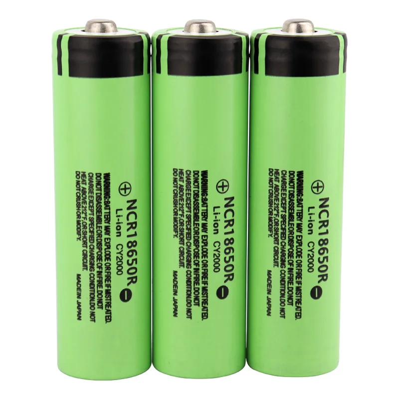 100% New Original Ncr18650b 3.7 V 2000 mAh 18650 Lithium Rechargeable Battery For Flashlight Batteries