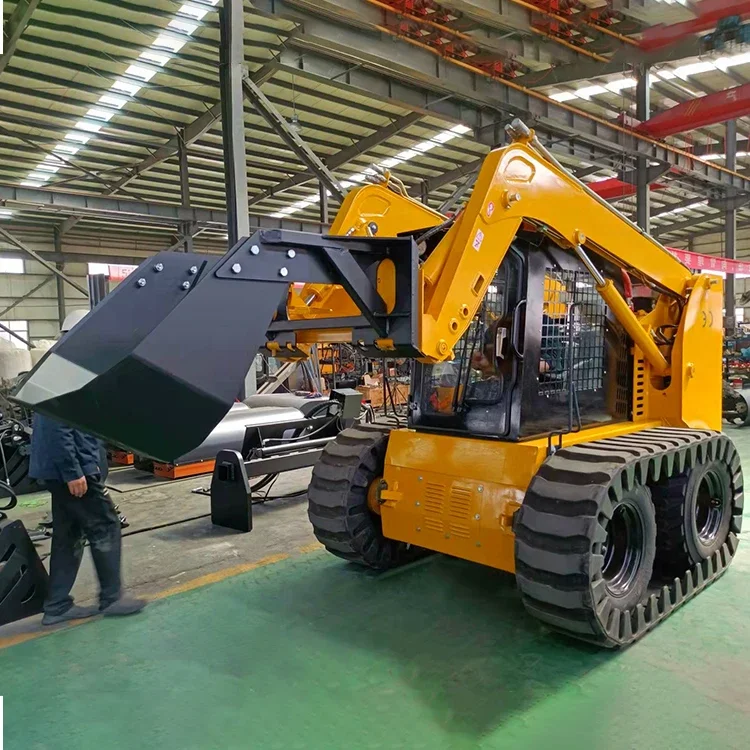 Multifunções Pilot Ranch Residential Skid Loader, transplante de árvores, pequeno Skid Steer, JC100G, 100HP