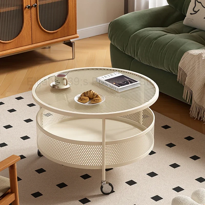 

Round Luxury Coffee Table Living Room Desk Coffee Modern Table Nordic Home Basse Salon Table Basse Salon Decoration