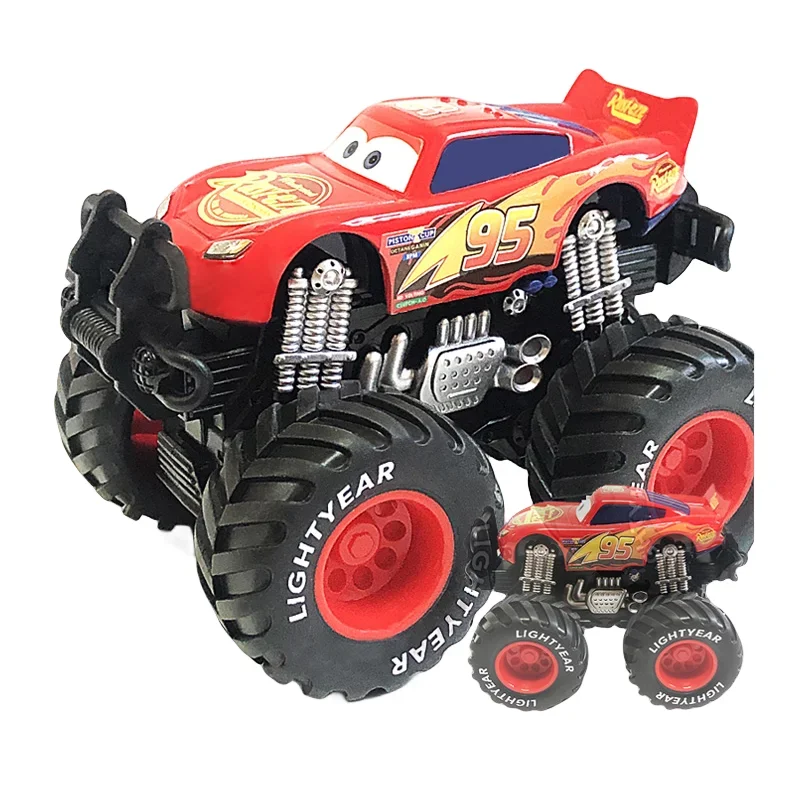 Disney Pixar Cars Lightning McQueen SUV Black Storm Jackson Cruz Mater Big Wheel Offroad Metal Cars Toy Kids Christmas Gifts