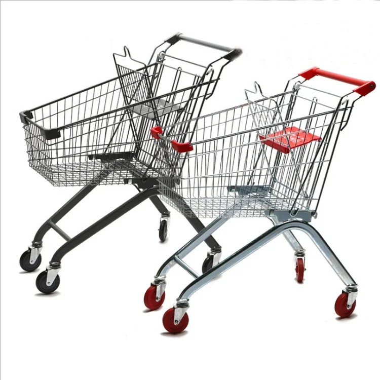 Professional Made Strong Metal Small Shopping Cart Basket Shopping Trolley