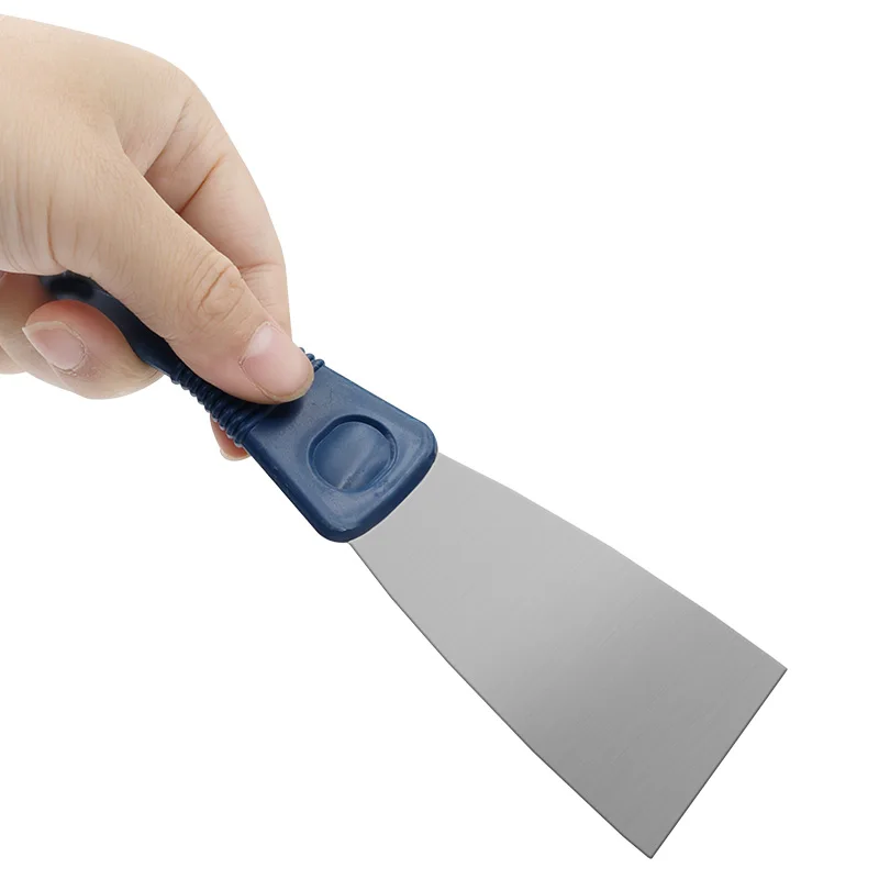 1Pc Stainless Steel Oblique Blade Scraper Putty Knife with Plastic Handle 1 Inch 2 Inch