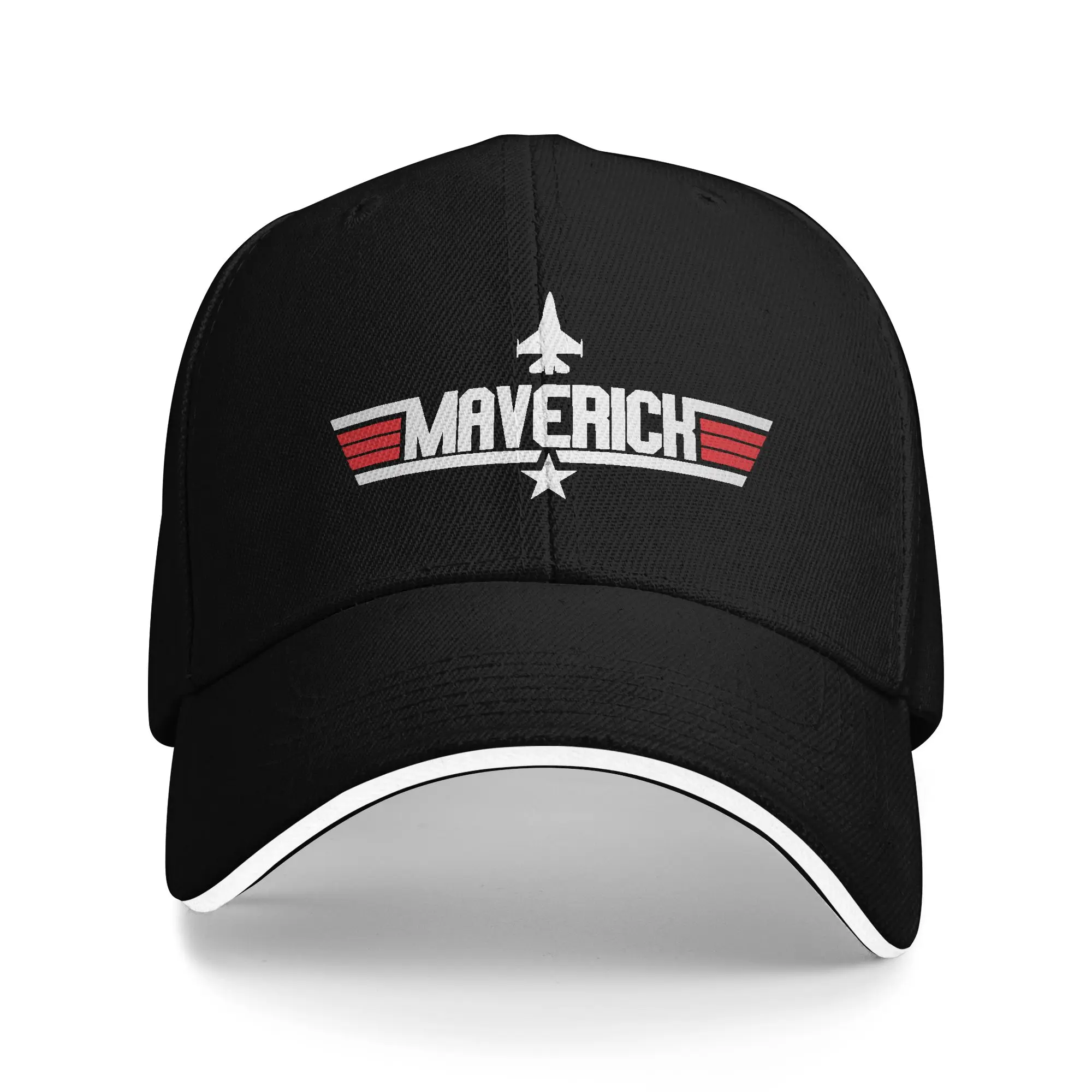 Custom Tops Guns Film Baseball Cap Hip Hop Women Men's Adjustable Fighter Pilot Dad Hat Summer