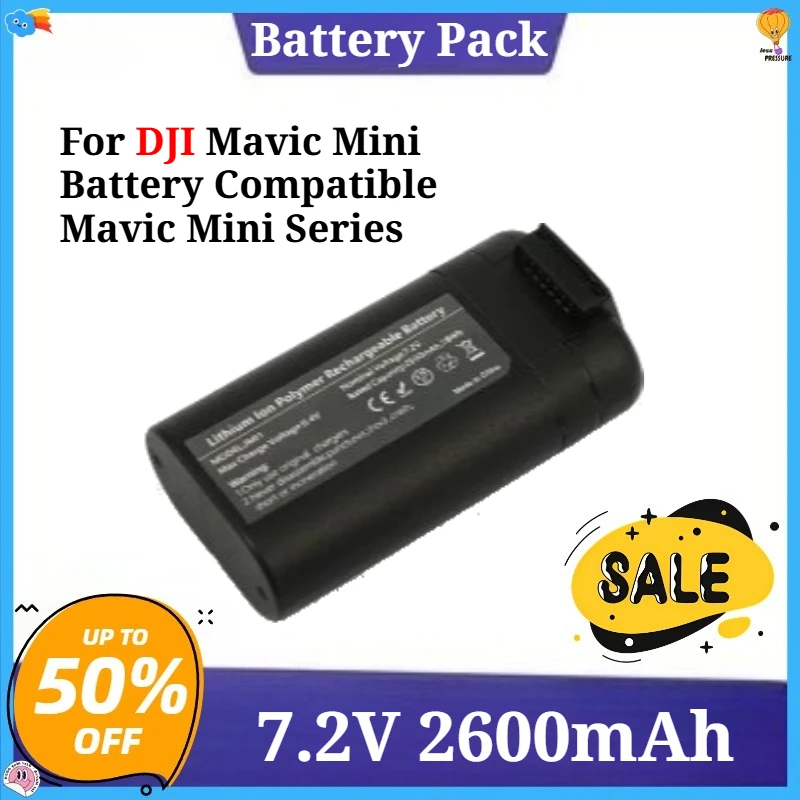 

Drone Battery For DJI Mavic Mini Battery Compatible Mavic Mini Series Intelligent Flight Accessories Capacity 7.2V 2600mAh