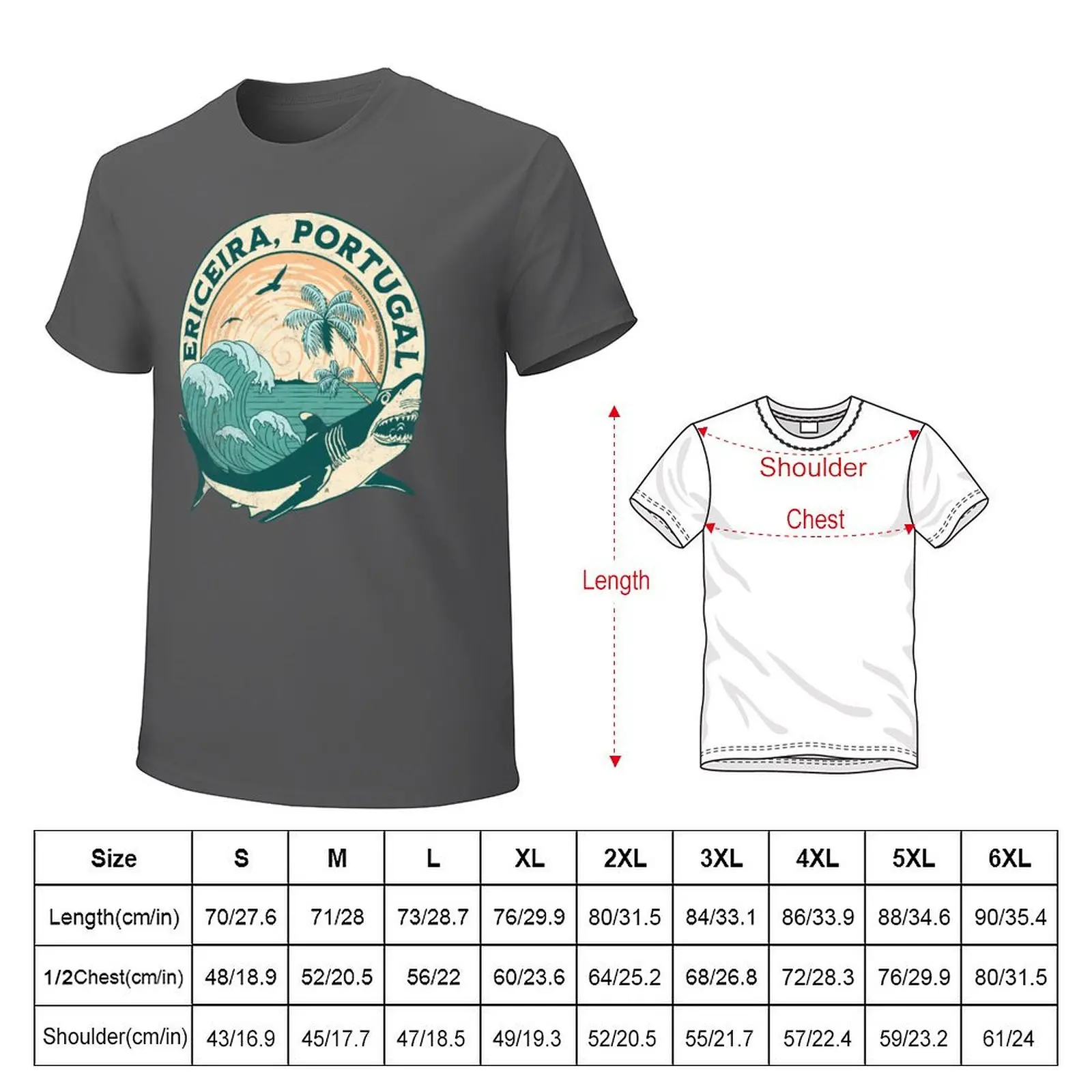 Ericeira, Portugal- Ride the Best Waves - T-shirt customs graphics plain mens clothing