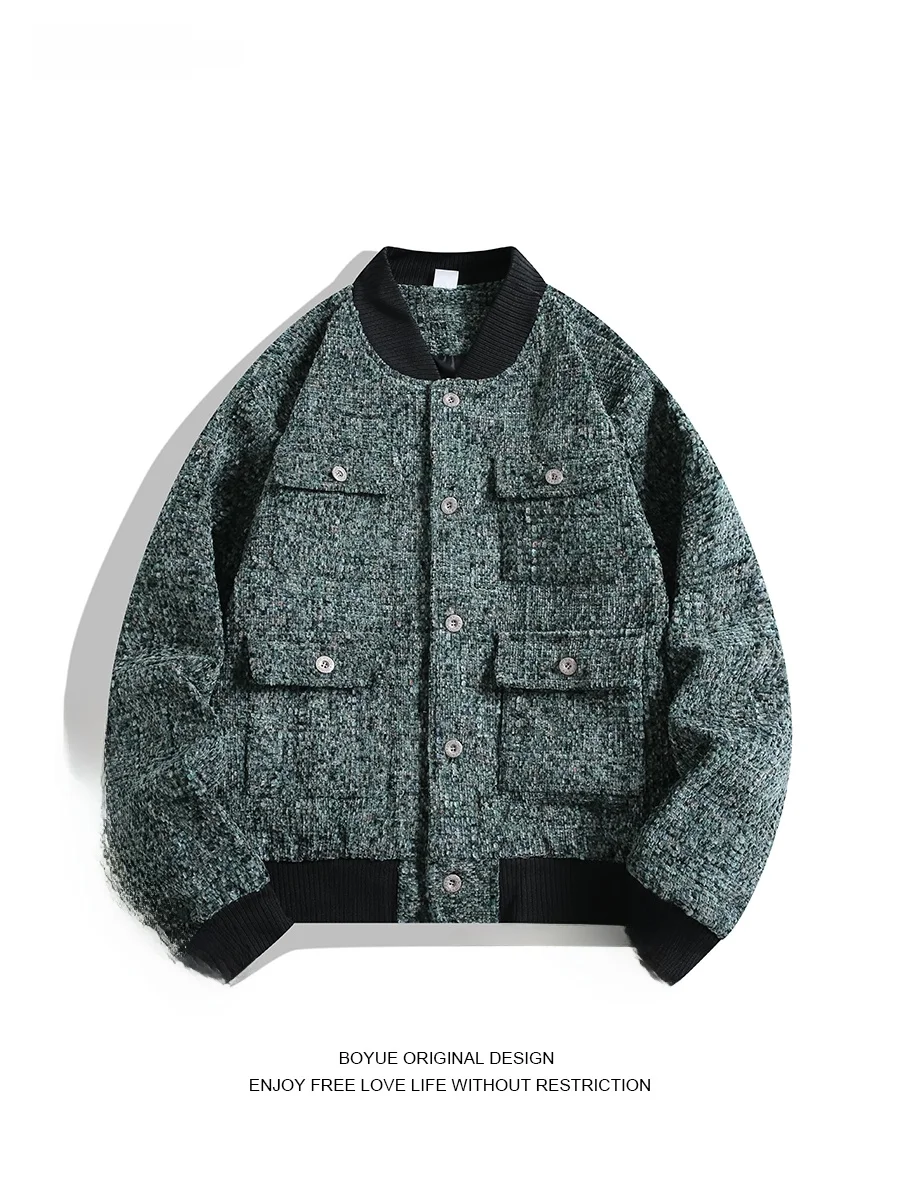 

Boyue повседневная рабочая одежда Jaet из плотного шерстяного материала с подкладкой и плечами, роскошная мужская и женская верхняя одежда на весну, осень и зиму