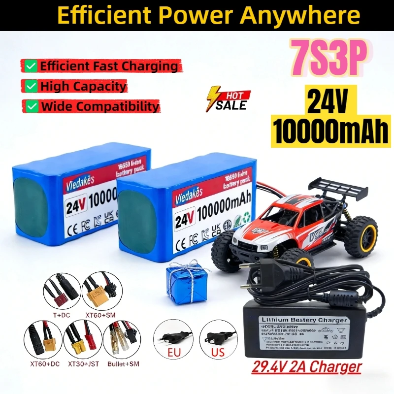 

Original 7S3P 18650 24V 100000mAh Battery, 24V Lithium Battery Wheelchair toy car Battery 7s3p Battery Pack.