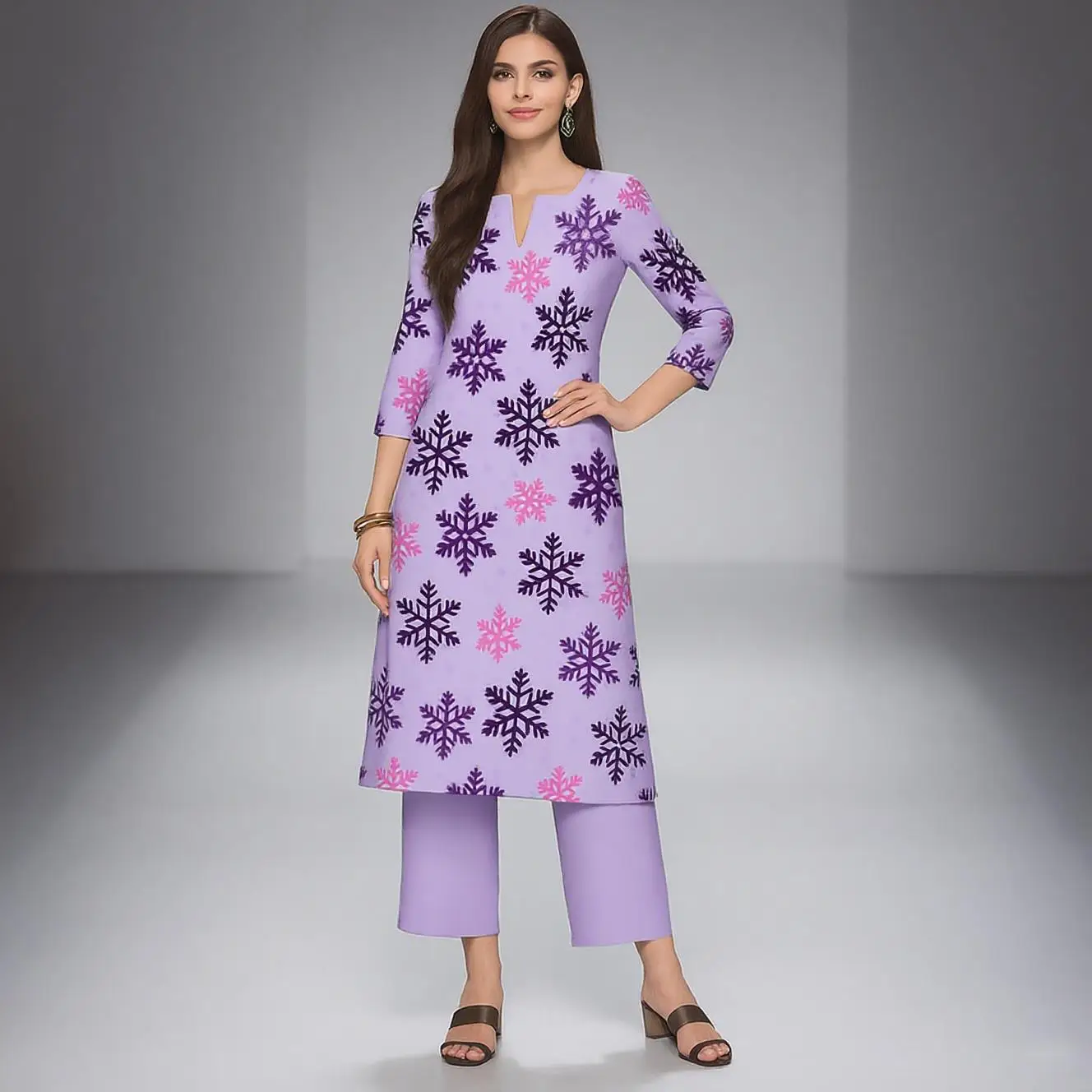 Muçulmano kurt feminino casual moda vestido de manga comprida tubo reto casual flor étnica kaftan marroquino feminino robe