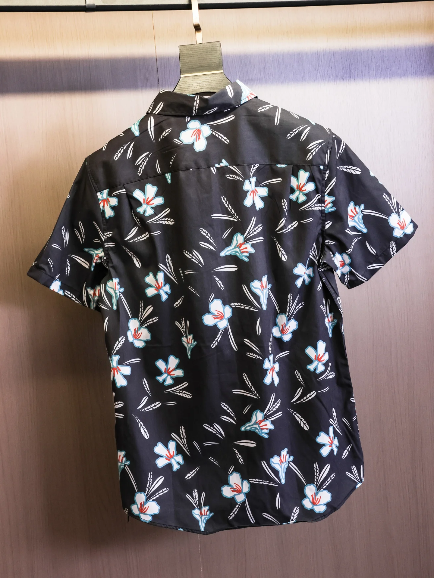 Beach Vacation Style Floral Print Loose Men's Short Sleeve Shirt Summer New Casual Collar Unisex Open Cardigan Cotton Rayon