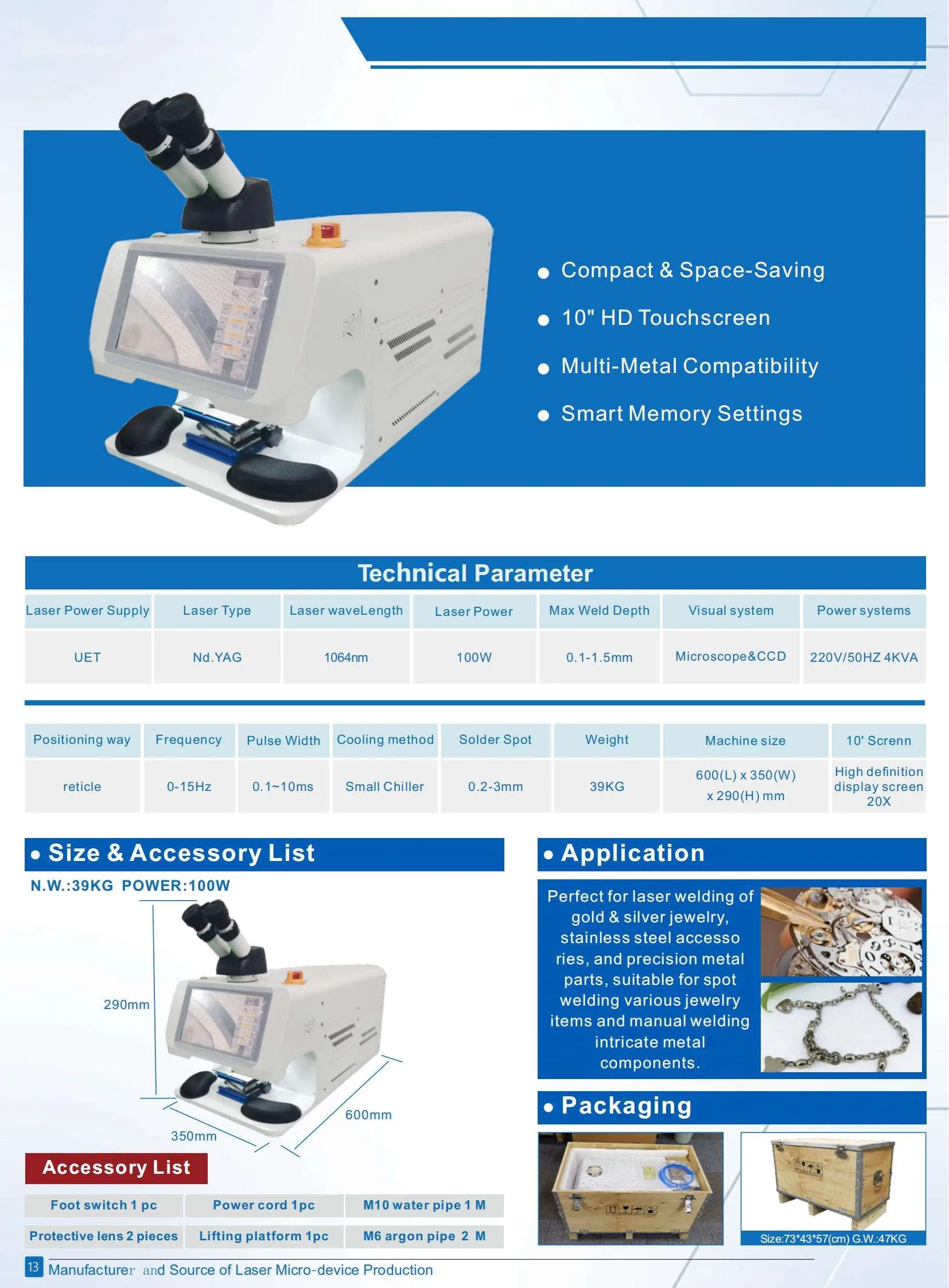 Бестселлер, аппарат для точечной сварки ювелирных изделий, 100 Вт, 150 Вт, 200 Вт, лазерный сварочный аппарат для ювелирных изделий из нержавеющей стали, золота