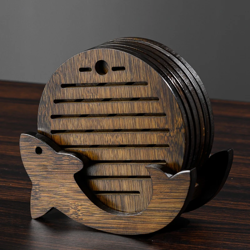 

Heat-insulating mat, bowl mat, plate mat, table mat, black walnut table mat, heat-resistant solid wood mat