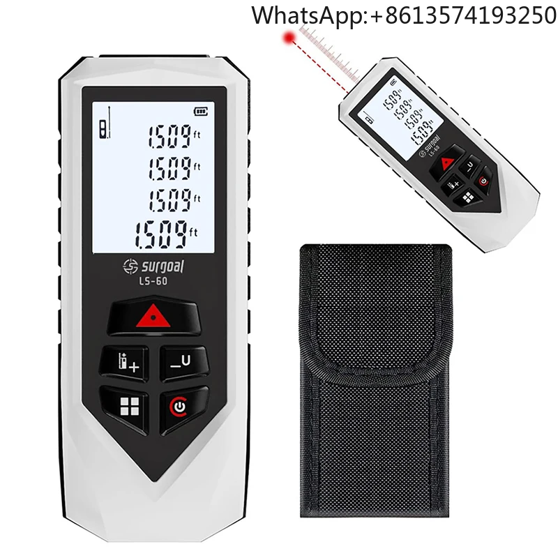 

60m Laser Distance Meter Measure Tape Laser Rangefinder