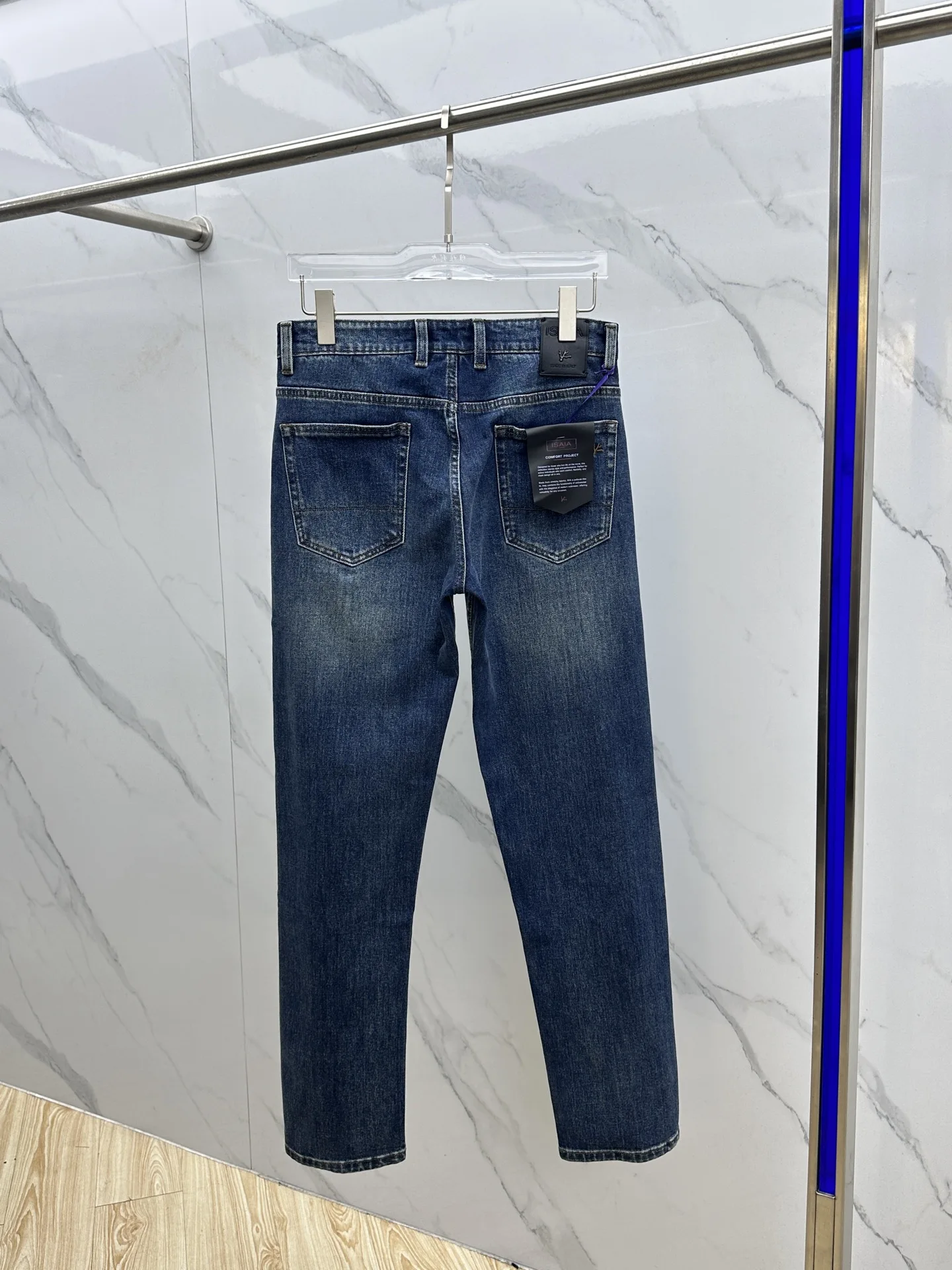 

BLSK CPRT Jeans Thick Cotton Men 2025 Autumn Winter new Embroidery warm quality Fashion straight zipper Big size 30-38 Pants