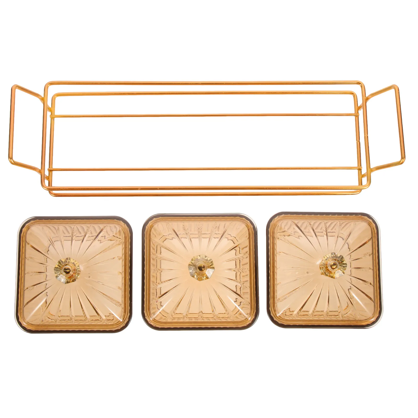 Snack Serving Platter Set with Tray for Parties, Weddings, Home – Dry Food, Candy & Fruit Dish