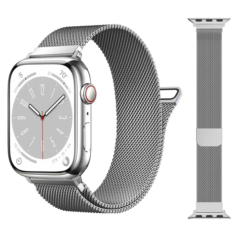 

Миланская петля для Apple Watch Band 9 8 7 SE 3 4 5 6, ремешок 44 мм 45 мм Ultra 49 мм 40 мм 41 мм 42 мм, браслет для Apple Watch Series