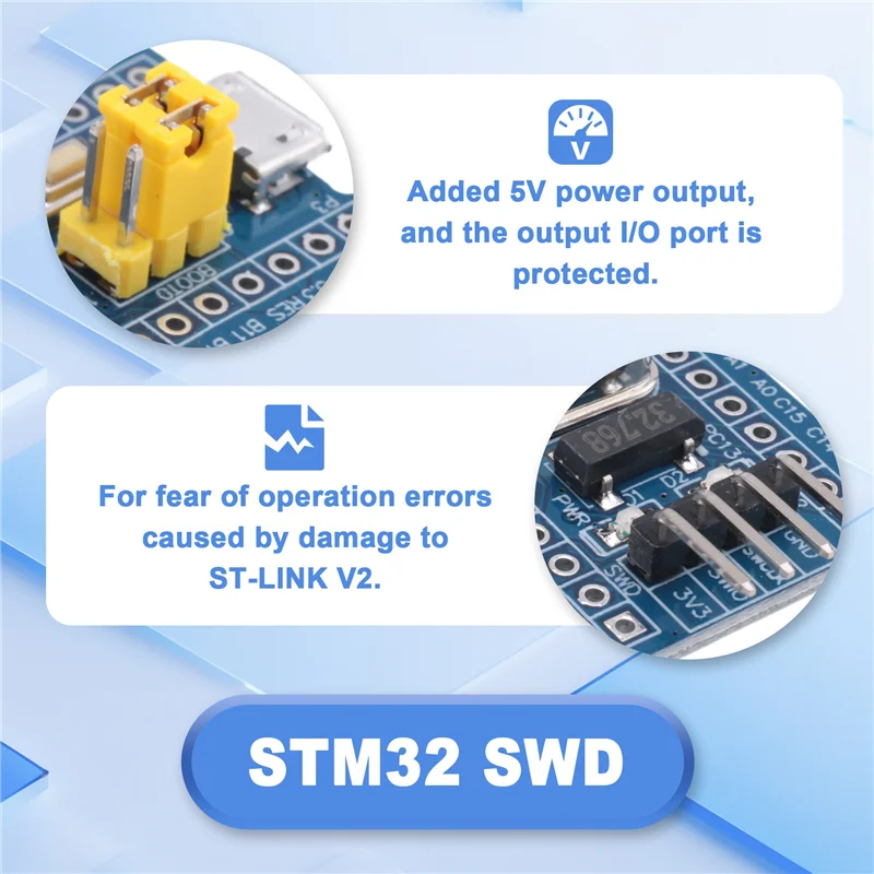 ST-Link V2 Programmeereenheid Emulator Downloader + 40Pin STM32F103C6T6 ARM STM32 SWD Minimale moederbord Micro-USB