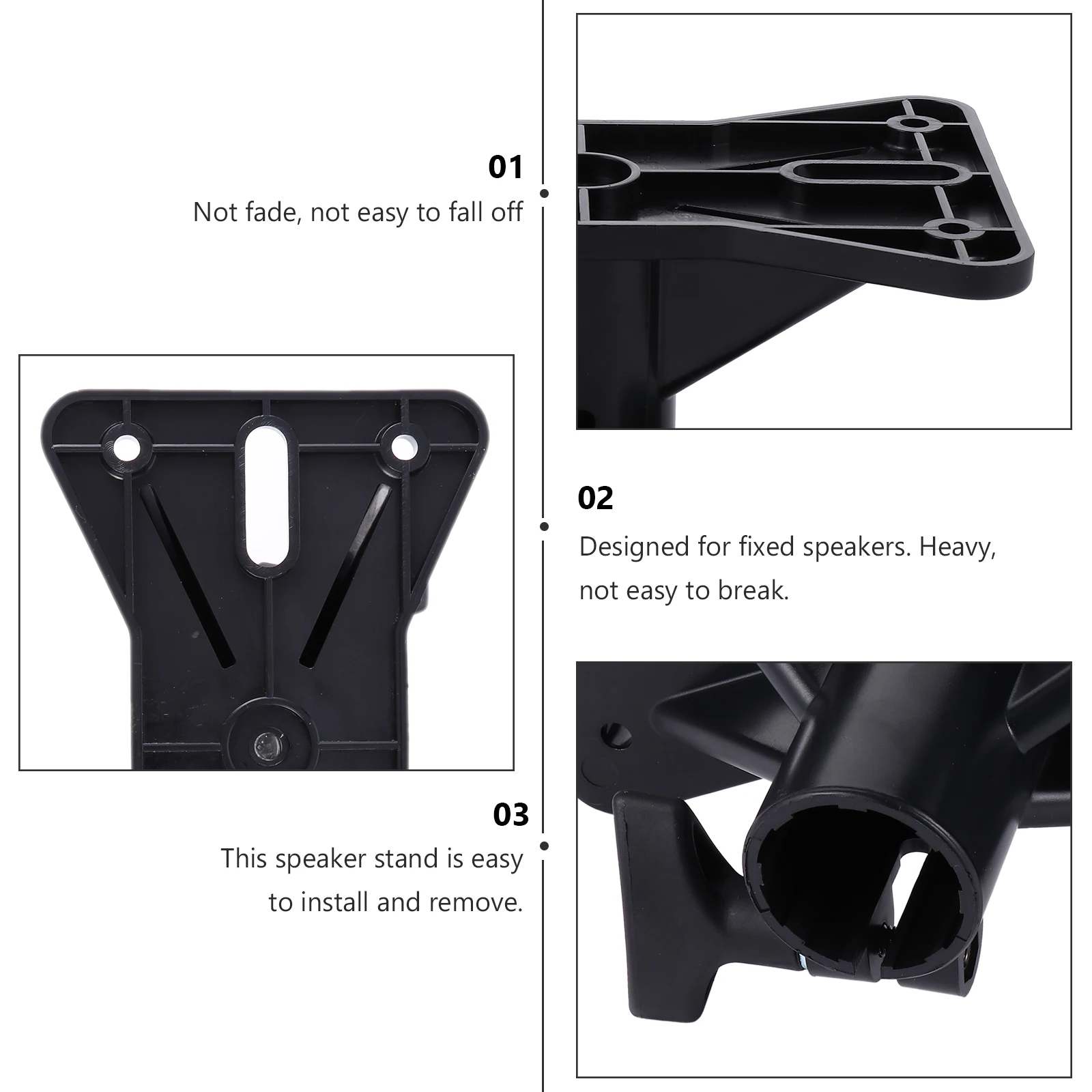 

Unique Design Speaker Stand Tripod Heavy Duty Practical For Stage Performances Black Audio Accessory